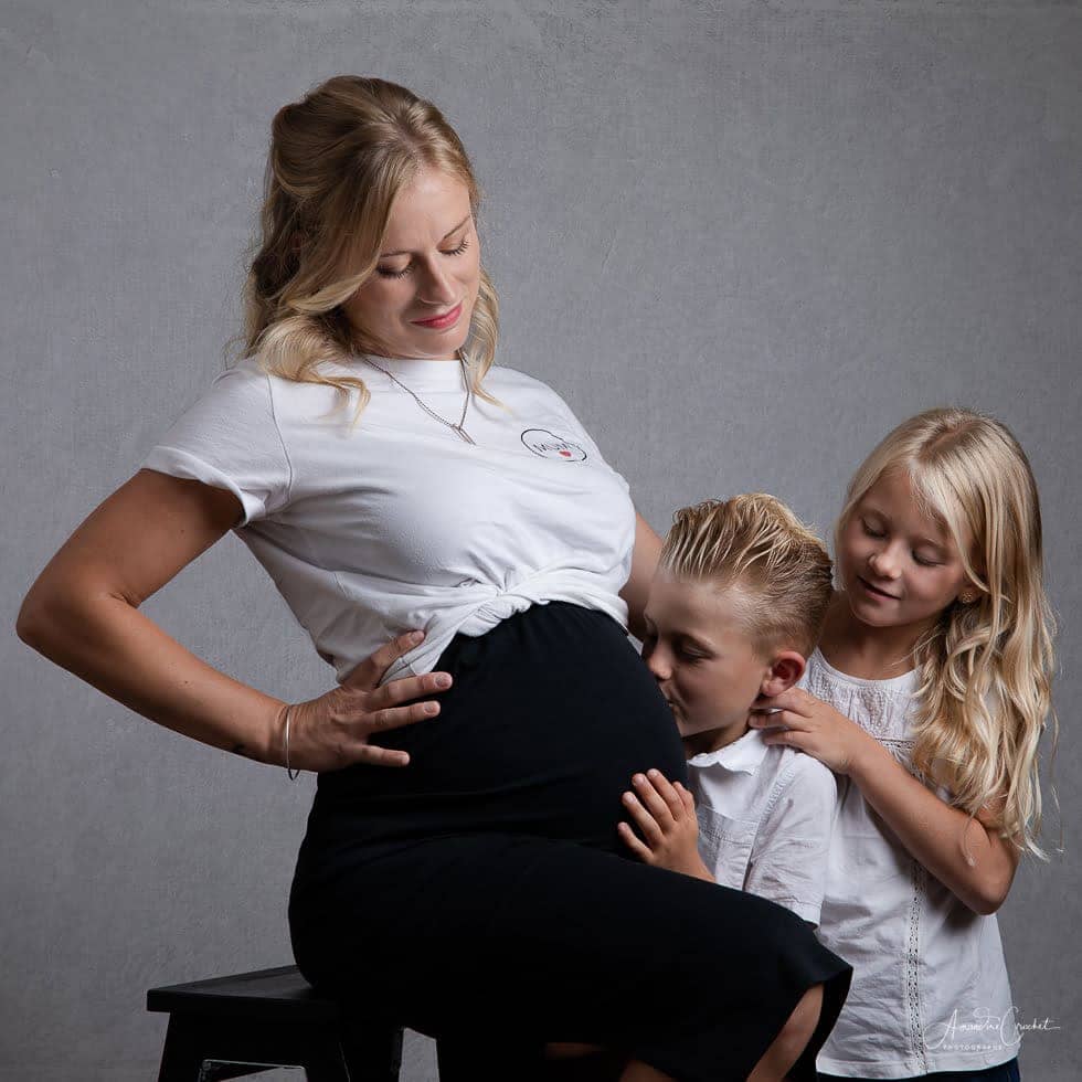 Séance grossesse  avec frère et soeur